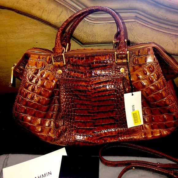 🌺Brand New🌺 BRAMIN Faye Toasted Almond Melbourne Satchel - Picture 8 of 10